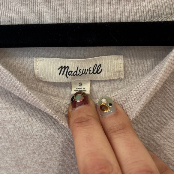 Madewell Heather Oatmeal Midi Shirt Dress - Picture 2 of 3